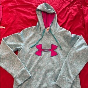 LG Women's Teal and Pink Hoodie